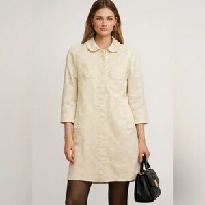 Marc Jacobs Cream Patterned Coat